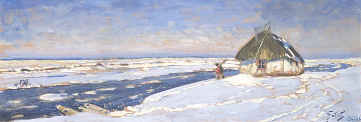 Winter in Osieku, ca. 1920